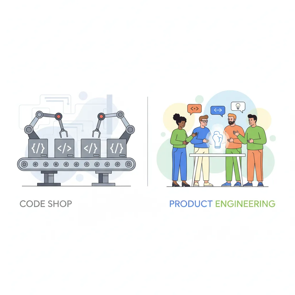 Code Shop vs Product Engineering Team — understanding the difference and why it matters