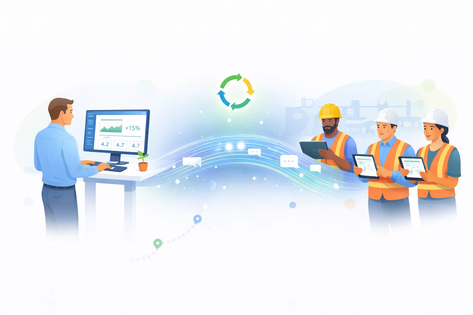 Eitoss -- Kaizen communication platform connecting management and frontline workers