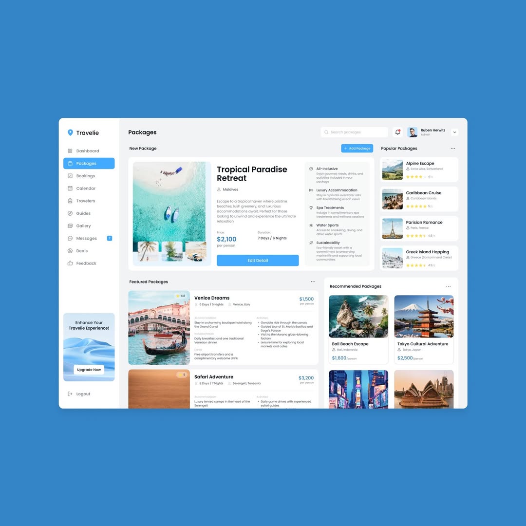 Travel & Hospitality Dashboard