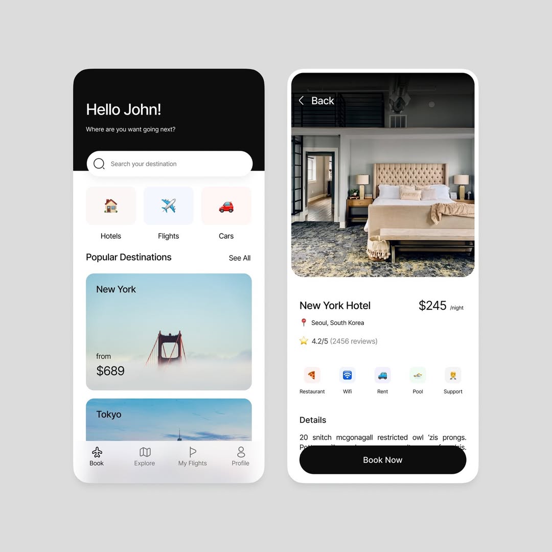Travel and Hospitality App