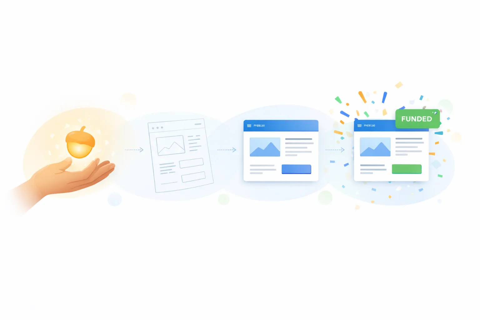 Product development journey from idea to funding