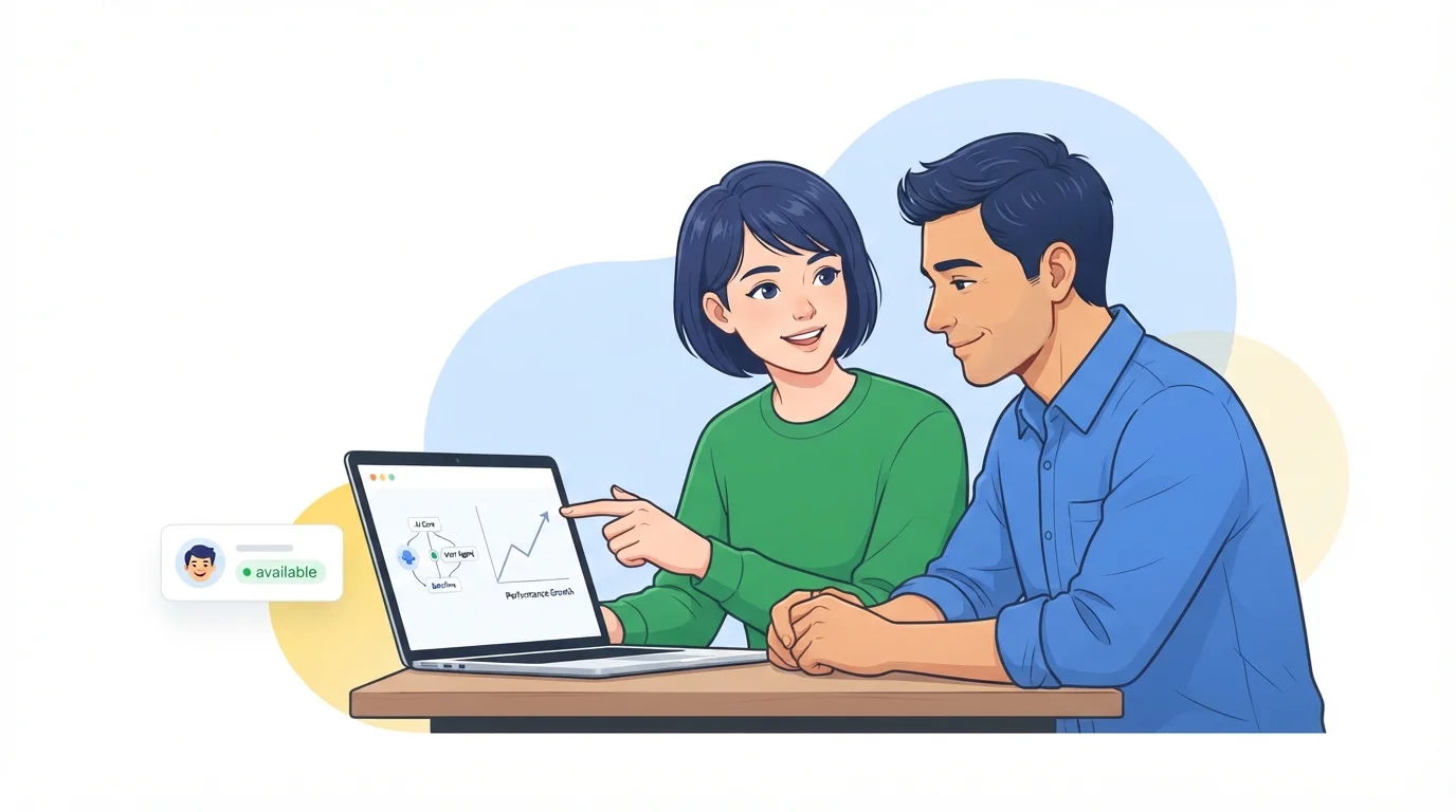 AI developers collaborating with a client team on production AI features