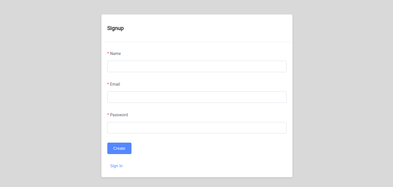 Vue Rails Registration Form